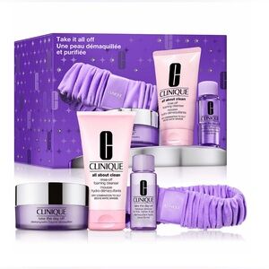 Clinique Take it All Off Makeup Remover Set| 4 items